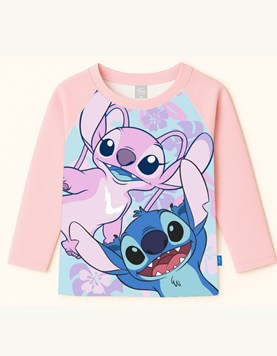 REMERA UV+50 MANGA LARGA ESTAMPA STITCH. DISNEY