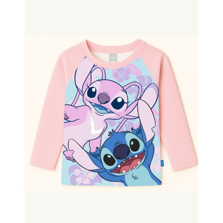 REMERA UV+50 MANGA LARGA ESTAMPA STITCH. DISNEY
