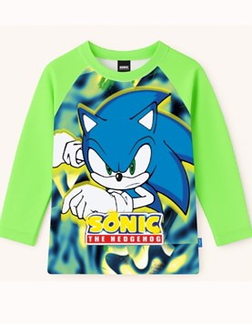 REMERA UV+50 MANGA LARGA ESTAMPA SONIC. DISNEY