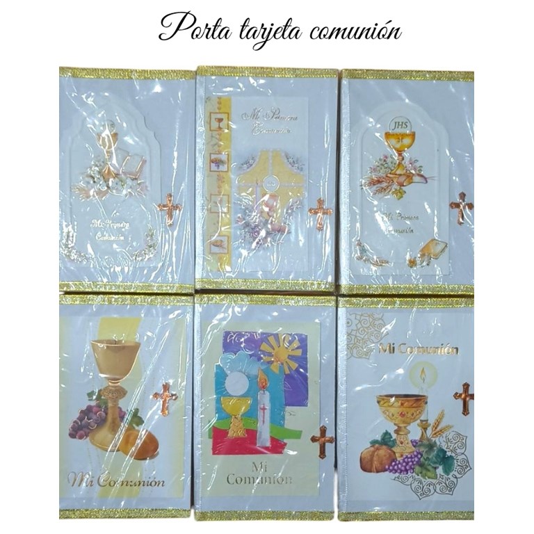 Portatarjetas comunión. MODELOS VARIOS