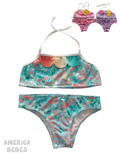 BIKINI PARA NENA ESTAMPADA CON SHORT AILIN
