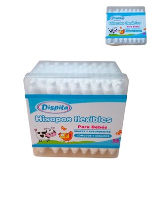 HISOPOS  BEBE POTE X 56 UNIDADES. DISPITA