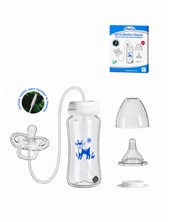 SET DE BIBERON Y CHUPETE PARA ALIMENTAR CON MANOS LIBRES. DISPITA