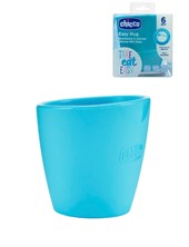 PRIMER VASO SILICONA CELESTE. CHICCO