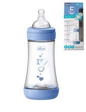 MAMADERA CELESTE PERFECT 5 240ML 2+ FLUJO MEDIO CHICCO
