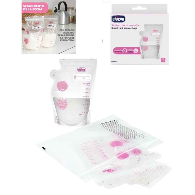 BOLSAS CONTENEDORAS DE LECHE x 30unid. CHICCO