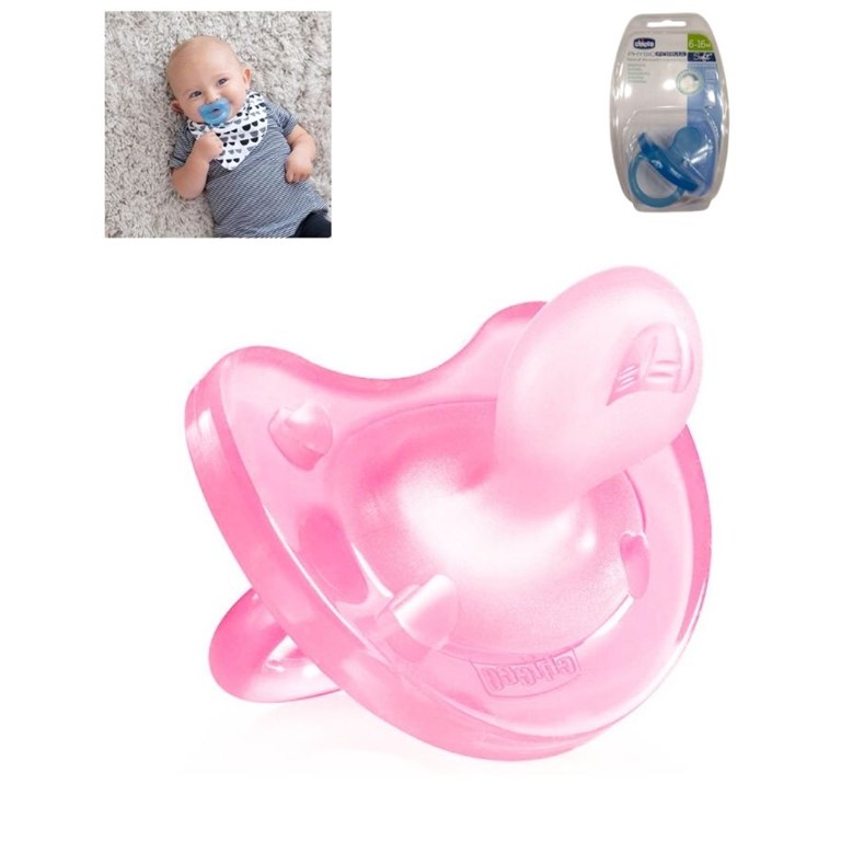 CHUPETE SILICONA PHYSIO SOFT LISO 6-16m x1. CHICCO