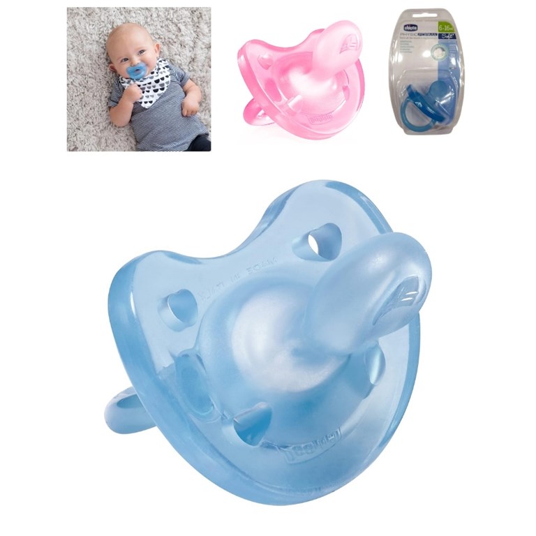 CHUPETE SILICONA PHYSIO SOFT LISO 6-16m x1. CHICCO