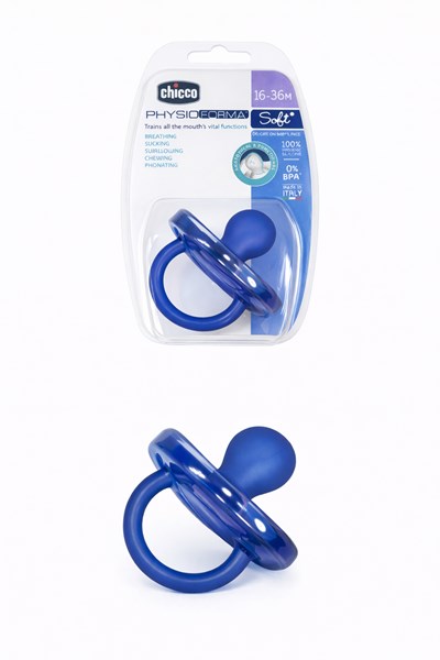 CHUPETE SILICONA PHYSIO SOFT LISO NENE 16-36m X1. CHICCO