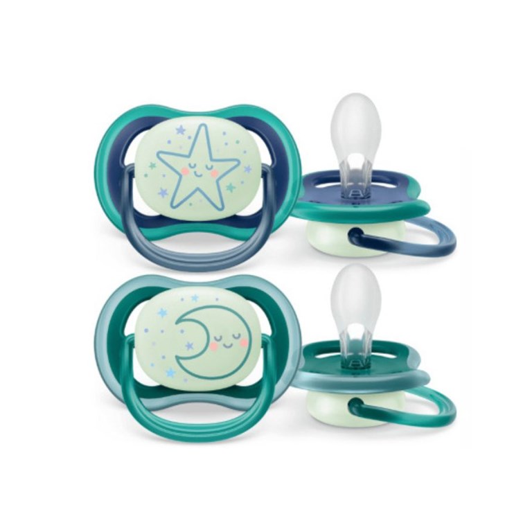 CHUPETE ULTRA AIR DECO NIGHTIME 6-18m NENE x2. AVENT