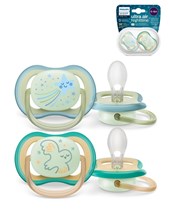 CHUPETE ULTRA AIR Deco NIGHTIME 0-6m NENE x2. AVENT