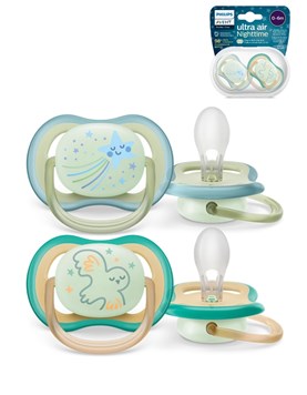 CHUPETE ULTRA AIR Deco NIGHTIME 0-6m NENE x2. AVENT