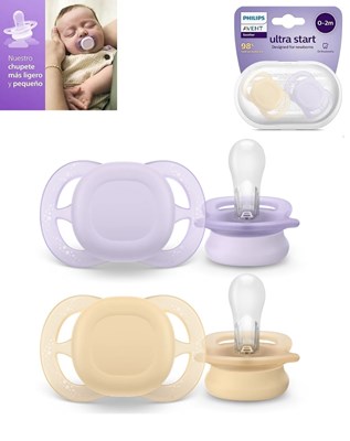 PROMO 10% OFF CHUPETE X2 ULTRA SATART LISO 0/2 M NENA . AVENT