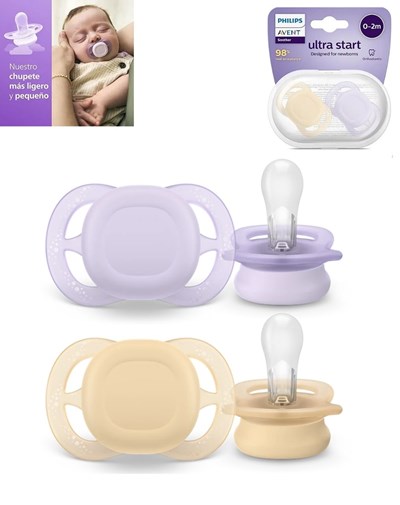 PROMO 10% OFF CHUPETE X2 ULTRA SATART LISO 0/2 M NENA . AVENT