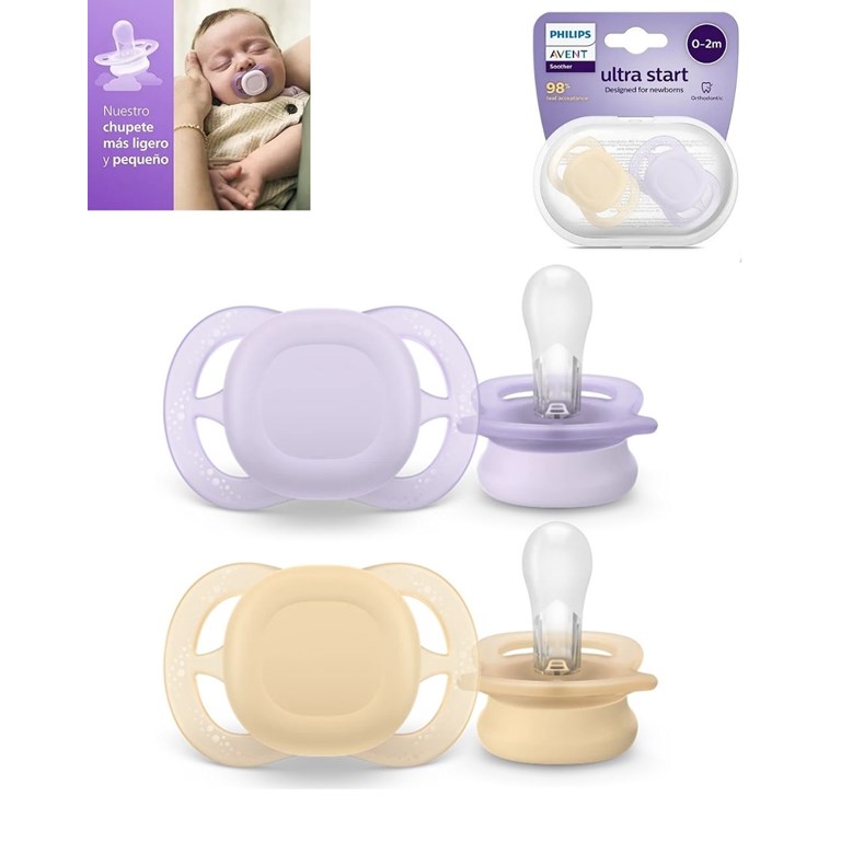 PROMO 25% OFF CHUPETE X2 ULTRA SATART LISO 0/2 M NENA . AVENT