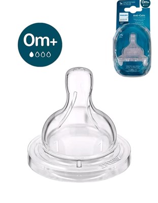 TETINAS 0M+  POR 1 UNIDAD ANTICOLIC REFRESH FLUJO MUY LENTO. AVENT
