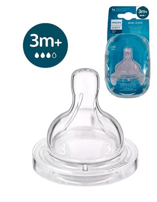 TETINAS 3M+ POR 1 UNIDAD ANTICOLIC REFRESH FLUJO MEDIO. AVENT