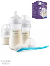 SET 3 MAMADERAS NATURAL RESPONSE: ( 125 ML./ 260 ML./ 330 ML. + CEPEILLO) AVENT