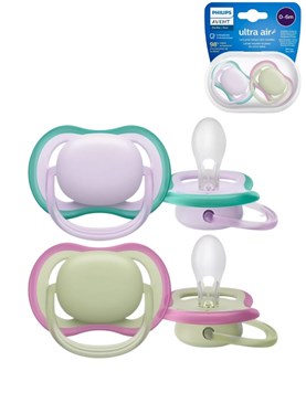 PROMO! CHUPETE ULTRA AIR LISO 0-6m NENA x2. AVENT