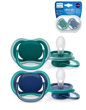 PROMO! CHUPETE ULTRA AIR LISO 6-18m NENA x2. AVENT