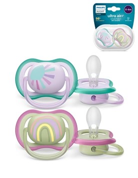 CHUPETE ULTRA AIR Deco 0-6m NENA x2. AVENT