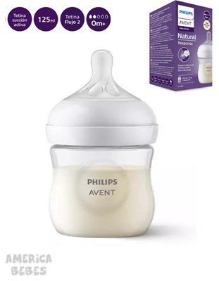 MAMADERA 'NATURAL RESPONSE' 125ML 0M+. AVENT