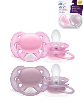 CHUPETE ULTRA SOFT LISO 0-6m NENA x2. AVENT