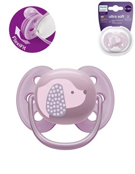 CHUPETE ULTRA SOFT DECO PREMIUM 6-18m NENA x1. AVENT