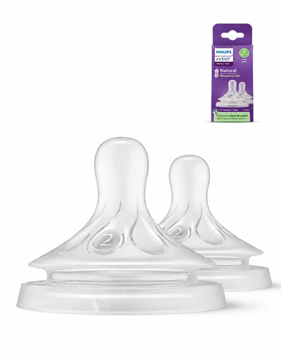 TETINAS NATURAL 0M+ POR 2 UNIDADES RESPONSE FLUJO LENTO. AVENT