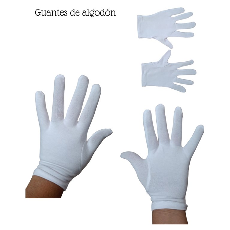 Guantes nene de algodon elastizados 10 a 12 años. Primera comunion. America