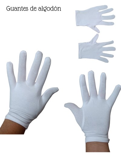 Guantes nene de algodon elastizados 10 a 12 años. Primera comunion. America