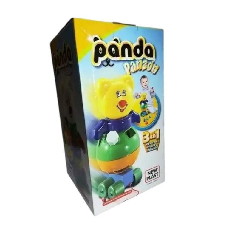 PANDA PANZON DIDACTICO PARA BEBES PRIMERA INFANCIA NEW PLAST