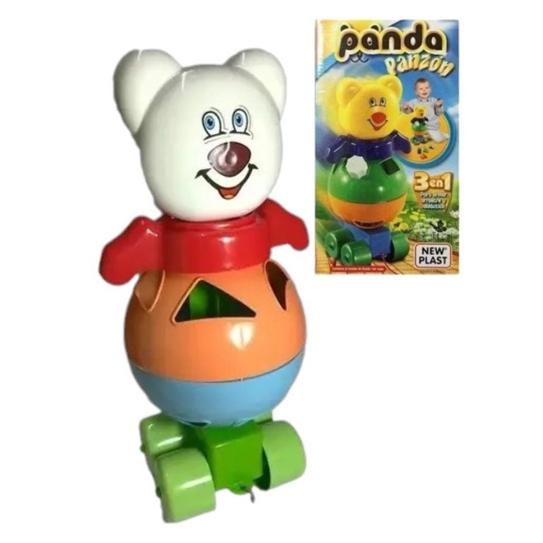 PANDA PANZON DIDACTICO PARA BEBES PRIMERA INFANCIA NEW PLAST