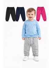 Pantalón jogger bebe c/puño frisa. COLORES SURTIDOS. Petenone.