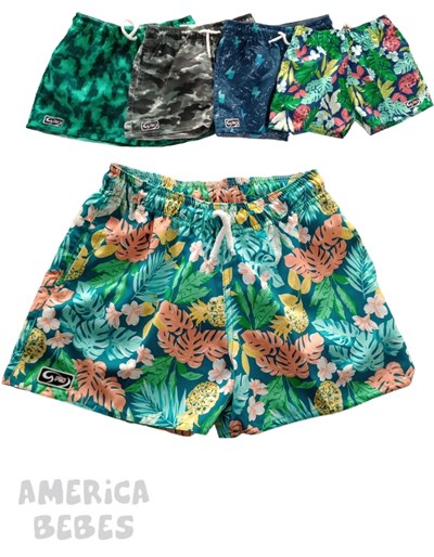 SHORT BAÑO NIÑO ESTAMPADO PETENONE