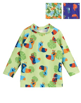 Remera UV+50 manga larga bebe varon estampada. Big bay