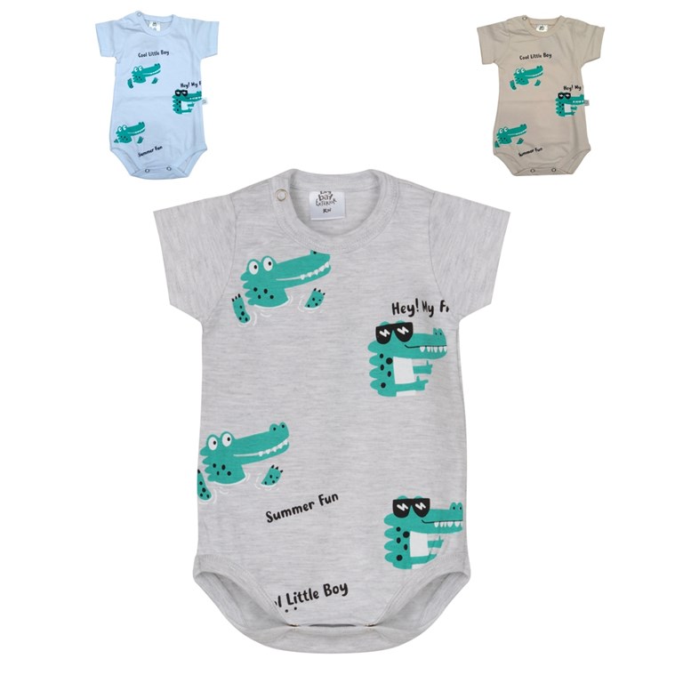 Body manga corta estampa full jersey. Big bay