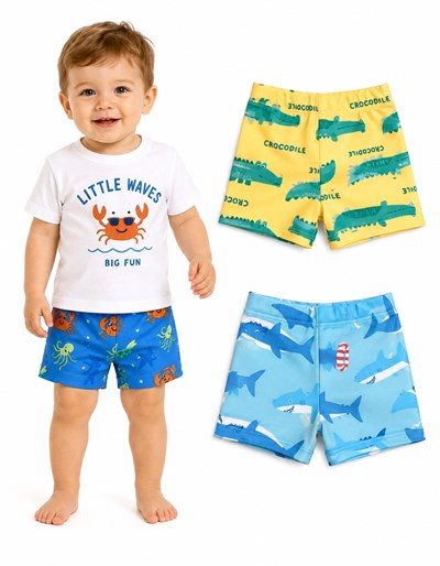 Short UV+50 estampado bebe. Big bay