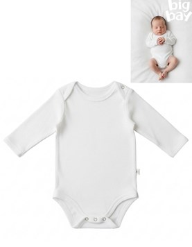 BODY MANGA LARGA ALGODON LISO. BIG BAY