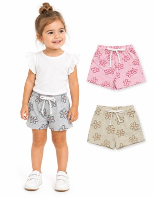 SHORT BEBe RUSTICO FLOREADO. BIG BAY