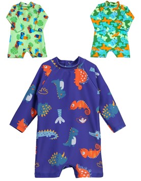Enterito UV+50 bebe varon estampado. Big bay