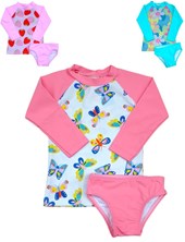 Conjunto UV+50 beba: Remera Manga larga estampada + bombacha. Big bay