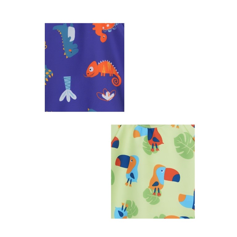 Enterito UV+50 con cierre estampado de bebe varon. Big bay