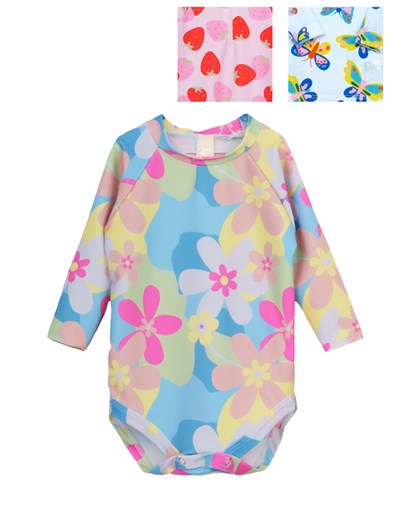 Body UV+50 manga larga estampado beba. Big bay