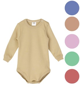 BODY MAMELUCO MANGA LARGA COLORES LISOS. BIG BAY