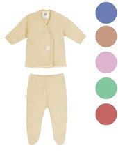 CONJUNTO DE BATITA Y MEDIO OSITO COLOR LISO. BIG BAY