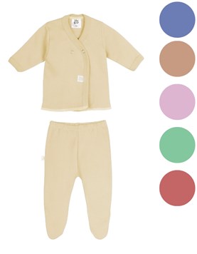 CONJUNTO DE BATITA Y MEDIO OSITO COLOR LISO. BIG BAY