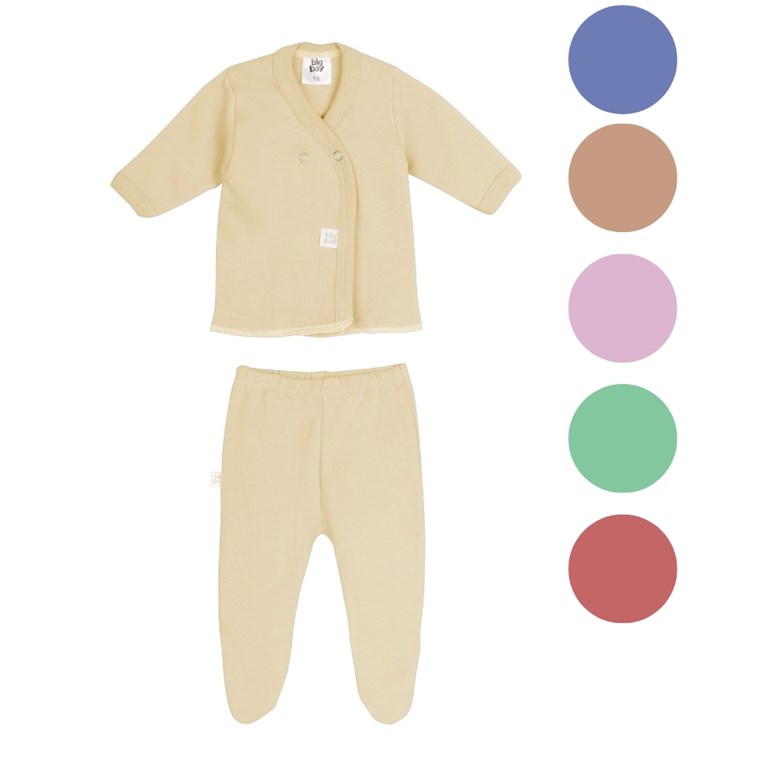 CONJUNTO DE BATITA Y MEDIO OSITO COLOR LISO. BIG BAY