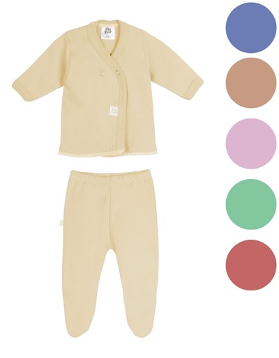 CONJUNTO DE BATITA Y MEDIO OSITO COLOR LISO. BIG BAY