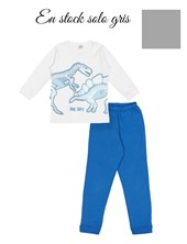 PIJAMA DE NENE MANGA LARGA ESTAMPA DINOSAURIOS BIG BAY